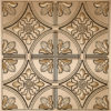 3D CEILING GOLDEN FRONT VIEW - Shortcut Ceiling Panels by Exclusive Corner - Champagne Gold Floral Design | 60 x 60 cm ( 2 x 2 ft)