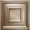CEILING PANEL D-080 METALLIC COFFEE FRONT VIEW Ceiling Panels by Exclusive Corner - Metallic Coffee Quadric Design | 60 x 60 cm ( 2 x 2 ft)