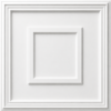 CEILING PANEL D-080 WHITE FRONT VIEW Ceiling Panels by Exclusive Corner - Matt White Quadric Design | 60 x 60 cm ( 2 x 2 ft)