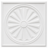 Ceiling Panels by Exclusive Corner - Matt White Radial Design | 60 x 60 cm ( 2 x 2 ft)