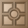 CEILING PANEL METALLIC COFFEE-D-079 FRONT VIEW Ceiling Panels by Exclusive Corner - Metallic Coffee Geometric Design | 60 x 60 cm ( 2 x 2 ft)
