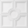 CEILING PANEL WHITE D-079 FRONT VIEW Ceiling Panels by Exclusive Corner - Matt White Geometric Design | 60 x 60 cm ( 2 x 2 ft)