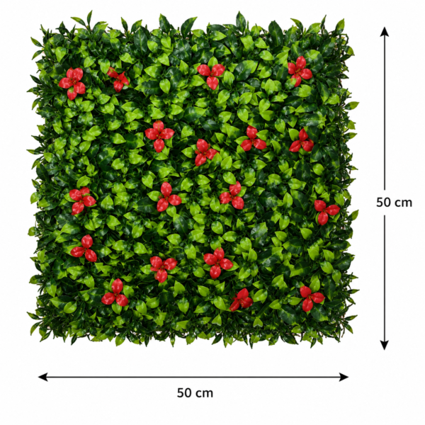 Grass Tiles by Vertical Garden - Scarlett Bloom | 50 x 50 cm