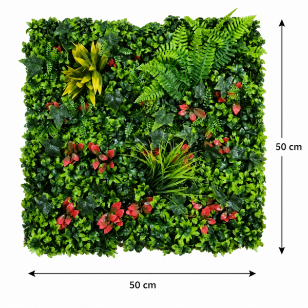 ChatGPT Image Jul 8, 2026, 06_10_45 PM Grass Tiles by Vertical Garden - Rainforest Luxe | 50 x 50 cm