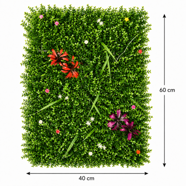 ChatGPT Image Jul 8, 2026, 06_14_03 PM Grass Tiles by Vertical Garden - Blossom Meadow | 40 x 60 cm
