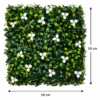 ChatGPT Image Jul 9, 2026, 01_08_00 PM Grass Tiles by Vertical Garden - Ivory Blossom | 50 x 50 cm