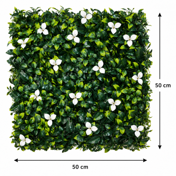 ChatGPT Image Jul 9, 2026, 01_08_00 PM Grass Tiles by Vertical Garden - Ivory Blossom | 50 x 50 cm
