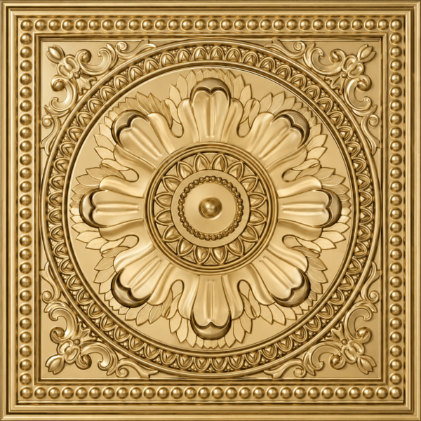 ChatGPT Image Jun 23, 2026, 05_08_22 PM Ceiling Panels by Exclusive Corner - Champagne Gold Medallion Design | 60 x 60 cm ( 2 x 2 ft)