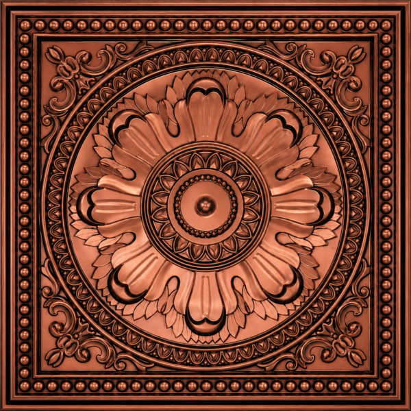 Ceiling Panels by Exclusive Corner - Red Copper Medallion Design | 60 x 60 cm ( 2 x 2 ft)