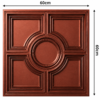 Ceiling Panels by Exclusive Corner - Red Copper Geometric Design | 60 x 60 cm ( 2 x 2 ft)