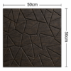 ChatGPT Image Jun 27, 2026, 02_05_59 PM 3D Self Adhesive Wall Panels - Ebony Wood Abstract Shard Design | 50 x 50 cm