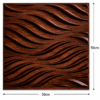 3D Self Adhesive Wall Panels - Wooden Flowing Wave Design | 50 x 50 cm