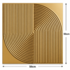 3D Self Adhesive Wall Panels - Golden Arc Symphony Design | 50 x 50 cm
