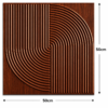3D Self Adhesive Wall Panels - Wooden Arc Symphony Design | 50 x 50 cm