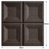 ChatGPT Image Jun 27, 2026, 03_20_44 PM 3D Self Adhesive Wall Panels - Ebony Wood Royal Frame Design | 50 x 50 cm