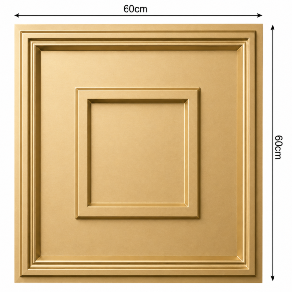 ChatGPT Image Jun 27, 2026, 12_53_41 PM Ceiling Panels by Exclusive Corner - Champagne Gold Quadric Design | 60 x 60 cm ( 2 x 2 ft)