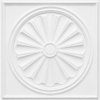 Ceiling Panels by Exclusive Corner - Matt White Radial Design | 60 x 60 cm ( 2 x 2 ft)