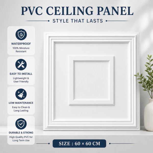 ChatGPT Image Jun 29, 2026, 04_18_11 PM Ceiling Panels by Exclusive Corner - Matt White Quadric Design | 60 x 60 cm ( 2 x 2 ft)