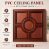 Ceiling Panels by Exclusive Corner - Red Copper Geometric Design | 60 x 60 cm ( 2 x 2 ft)