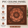 Ceiling Panels by Exclusive Corner - Red Copper Medallion Design | 60 x 60 cm ( 2 x 2 ft)