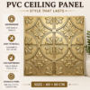 ChatGPT Image Jun 29, 2026, 04_37_17 PM Ceiling Panels by Exclusive Corner - Champagne Gold Floral Design | 60 x 60 cm ( 2 x 2 ft)
