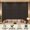 D-103 Ebony Grey Feature view 3D Self Adhesive Wall Panels - Ebony Wood Abstract Shard Design | 50 x 50 cm