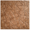 D-103 GOLD COPPER RUST 3D Self Adhesive Wall Panels - Gold Copper Rust Abstract Shard Design | 50 x 50 cm