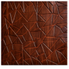 D-103 WOODEN 3D Self Adhesive Wall Panels - Wooden Abstract Shard Design | 50 x 50 cm