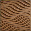 D-184 GOLD COPPER RUST 3D Self Adhesive Wall Panels - Gold Copper Rust Flowing Wave Design | 50 x 50 cm