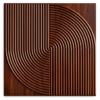 3D Self Adhesive Wall Panels - Wooden Arc Symphony Design | 50 x 50 cm