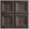 D-197 EBONY WOOD 3D Self Adhesive Wall Panels - Ebony Wood Royal Frame Design | 50 x 50 cm