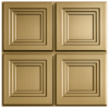 D-197 GOLDEN 3D Self Adhesive Wall Panels - Golden Royal Frame Design | 50 x 50 cm