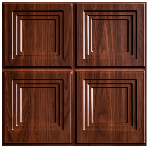 3D Self Adhesive Wall Panels - Wooden Royal Frame Design | 50 x 50 cm