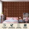 3D Self Adhesive Wall Panels - Wooden Royal Frame Design | 50 x 50 cm