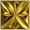 GLOSSY GOLD 3D WALL PANEL BUTTERFLY FRONT VIEW 3D PVC Wall Panels for Home Décor