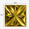 GLOSSY GOLD 3D WALL PANEL BUTTERFLY MEAQSUREMEN 3D PVC Wall Panels for Home Décor – Butterfly Design | Glossy Gold