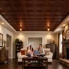 Ceiling Panels by Exclusive Corner - Red Copper Quadric Design | 60 x 60 cm ( 2 x 2 ft)