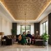 WhatsApp Image 2026-07-08 at 12.17.16 PM Ceiling Panels by Exclusive Corner - Metallic Coffee Floral Design | 60 x 60 cm ( 2 x 2 ft)