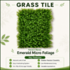 emerald micro Grass Tiles by Vertical Garden - Emerald Micro | 40 x 60 cm
