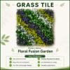 Grass Tiles by Vertical Garden - Floral Fusion | 50 x 50 cm