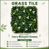 ivory blossom Grass Tiles by Vertical Garden - Ivory Blossom | 50 x 50 cm