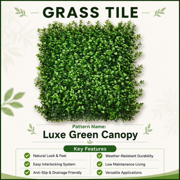 luxe green canopy Grass Tiles by Vertical Garden - Luxe Green Canopy | 50 x 50 cm