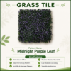 midnight purple Grass Tiles by Vertical Garden - Midnight Purple | 50 x 50 cm