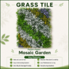 mosaic Grass Tiles by Vertical Garden - Mosaic Garden | 40 x 60 cm