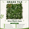 Grass Tiles by Vertical Garden - Silver Oasis | 50 x 50 cm