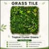 Grass Tiles by Vertical Garden - Tropic Green | 50 x 50 cm